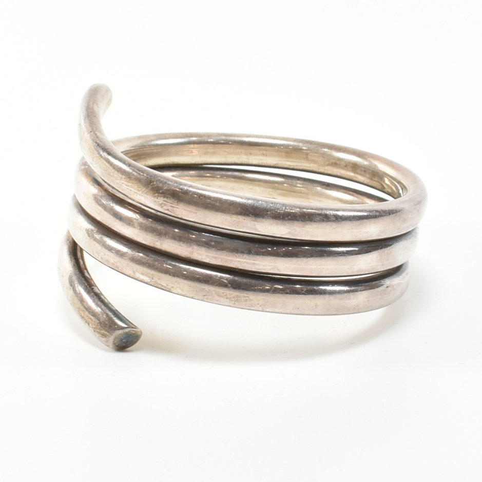 VINTAGE 925 SILVER BANGLE ARMLET - Image 3 of 8