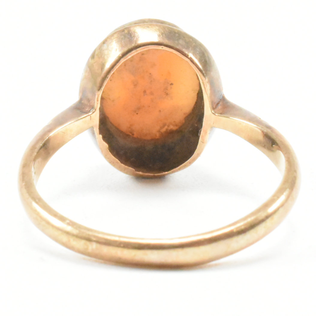 VINTAGE 9CT GOLD CAMEO RING - Image 3 of 8