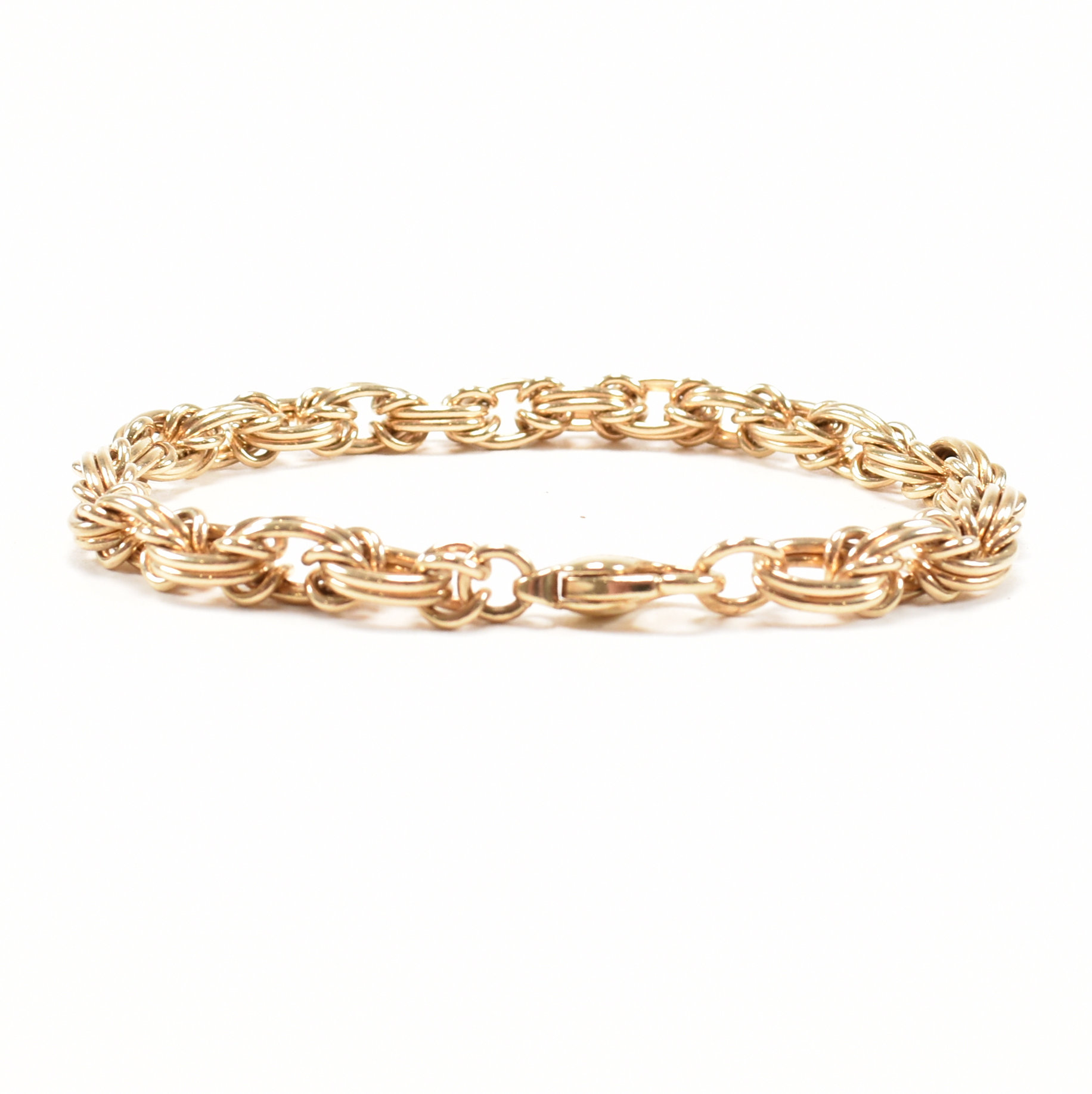 HALLMARKED 9CT GOLD CHAIN BRACELET - Image 2 of 6