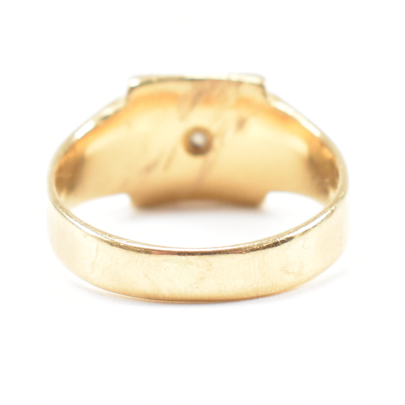 VINTAGE HALLMARKED 18CT GOLD & DIAMOND SIGNET RING - Image 7 of 9