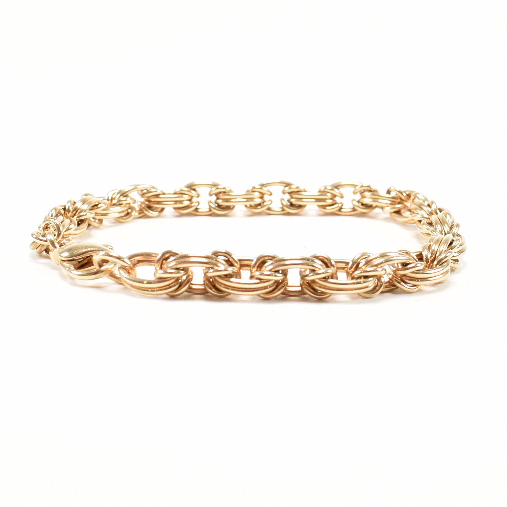 HALLMARKED 9CT GOLD CHAIN BRACELET - Image 3 of 6