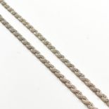 HALLMARKED SILVER TWISTED ROPE CHAIN NECKLACE