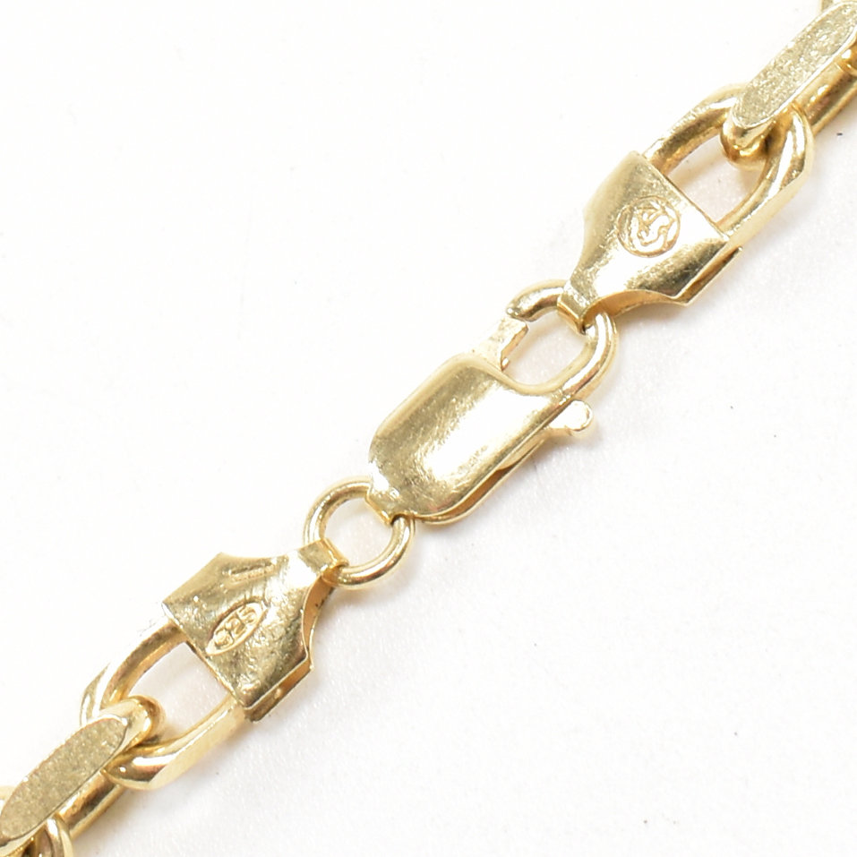 HALLMARKED ITALIAN GOLD ON 925 SILVER CABLE CHAIN - Image 5 of 5