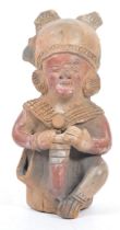 20TH CENTURY SOUTH AMERICAN CLAY FIGURE