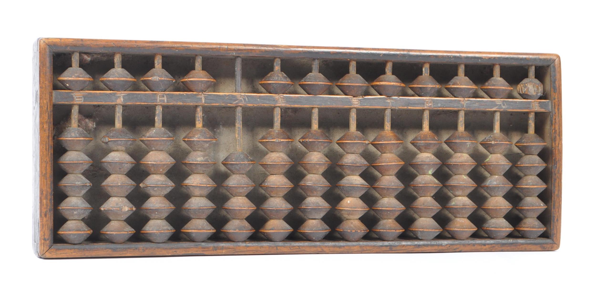 EARLY 20TH CENTURY CHINESE WOOD ABACUS