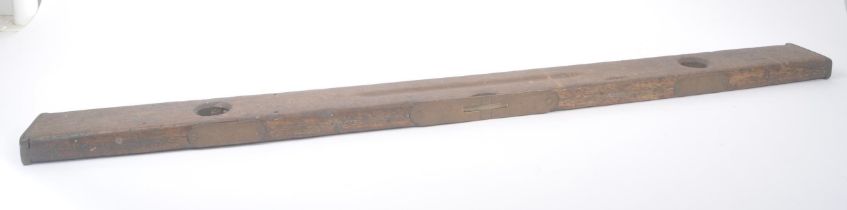 VINTAGE MID 20TH CENTURY OAK SPIRIT LEVEL