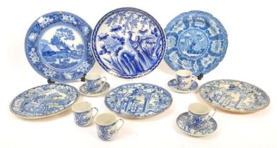 COLLECTION OF 19TH CENTURY & LATER BLUE AND WHITE CERAMICS