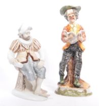 20TH CENTURY CAPODIMONTE PREACHING & D'ART SPAIN FIGURINES