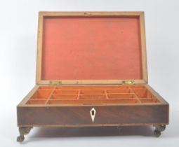 GEORGIAN INLAID VENEER JEWELLERY BOX