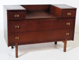 VINTAGE 20TH CENTURY OAK VENEERED DRESSING CHEST OF DRAWERS