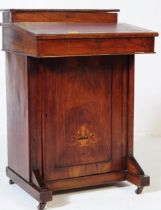 EDWARDIAN MAHOGANY DAVENPORT WRITING DESK