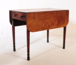 19TH CENTURY PEMBROKE DROP LEAF MAHOGANY TABLE