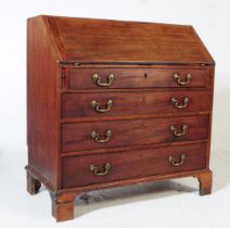 19TH CENTURY GEORGE III MAHOGANY BUREAU