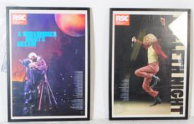 TWO ROYAL SHAKESPEARE COMPANY POSTERS & PROGRAMMES