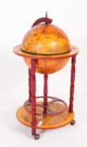 20TH CENTURY ZODIAC GLOBE COCKTAIL CABINET