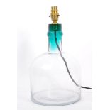 CONTEMPORARY CERISE BLUECONVERTED BOTTLE TABLE LAMP LIGHT