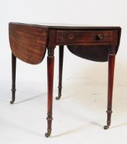 GEORGE III 19TH CENTURY MAHOGANY PEMBROKE TABLE