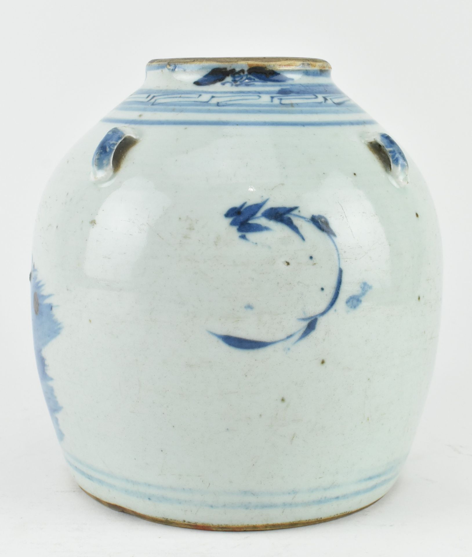 QING DYNASTY BLUE AND WHITE WINE POT JUG 清 麒麟送子 酒瓶 - Image 2 of 7