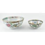 TWO QING DYNASTY FAMILLE ROSE BOWLS 清 粉彩碗