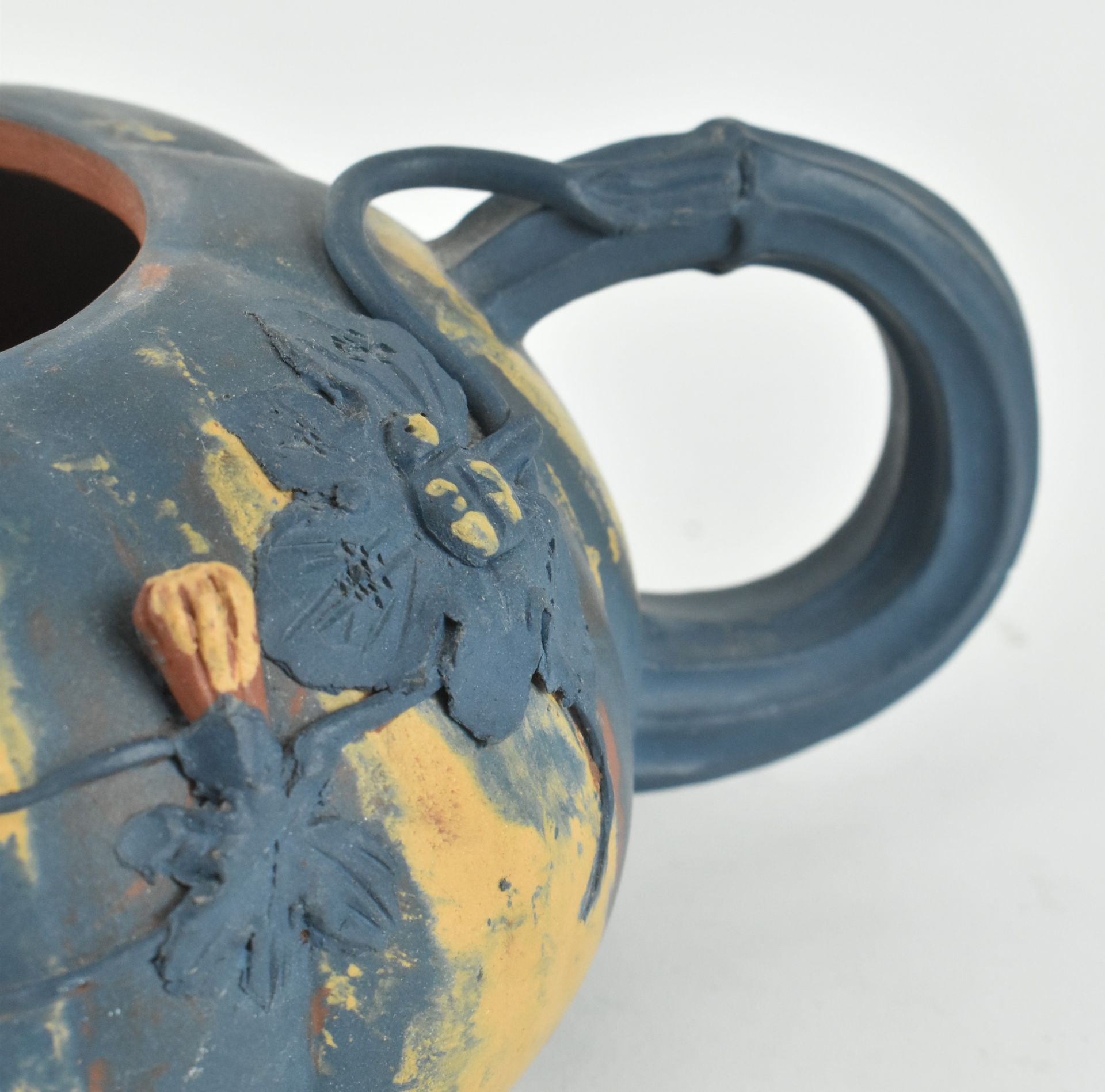 CHINESE YIXING "PUMPKIN" ZISHA TEAPOT 手绘紫砂南瓜壶 - Bild 4 aus 9