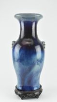 QING FLAMBE-GLAZED VASE 清 窑变釉凤尾瓶