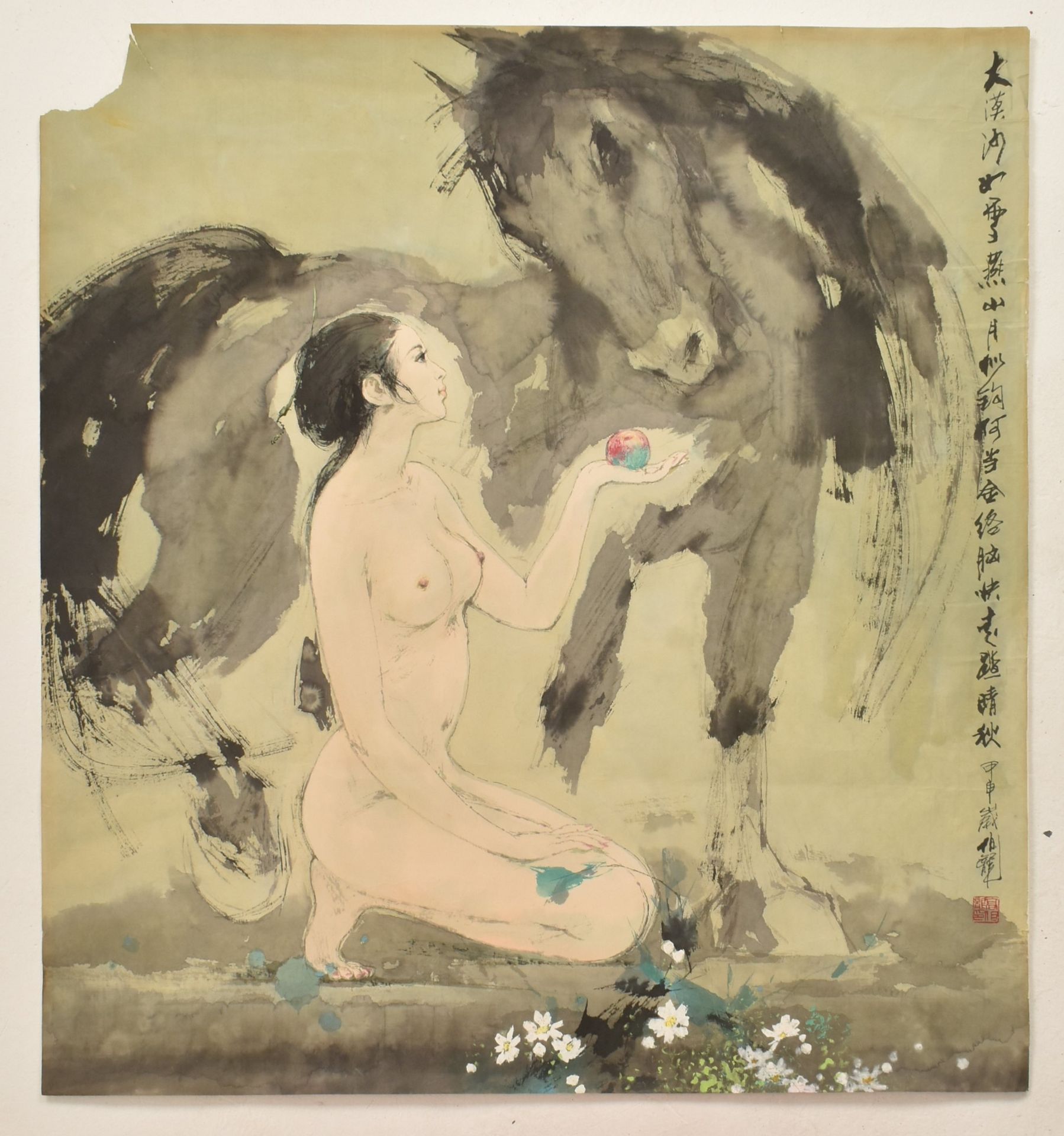 GAO BOLONG 高伯龙 - NUDE AND A HORSE 少女和马 - Image 2 of 6