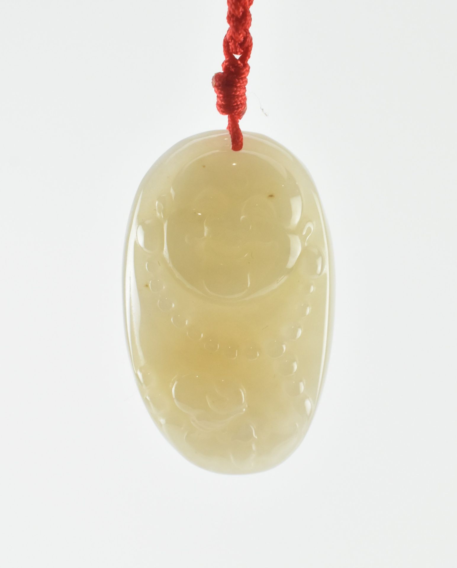 YUNNAN HUANGLONG JADE LAUGHING BUDDHA PANDENT 黄龙玉笑佛玉佩 - Bild 5 aus 5