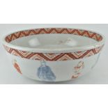 19TH CENTURY JAPANESE CERAMIC BLUE AND RED KO-IMARI BOWL