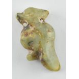 HONGSHAN CULTURE NEOLITHIC JADE FIGURE OF A BIRD