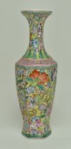 REPUBLIC FAMILLE ROSE EGGSHELL MILLEFLEUR VASE 民国百花瓶