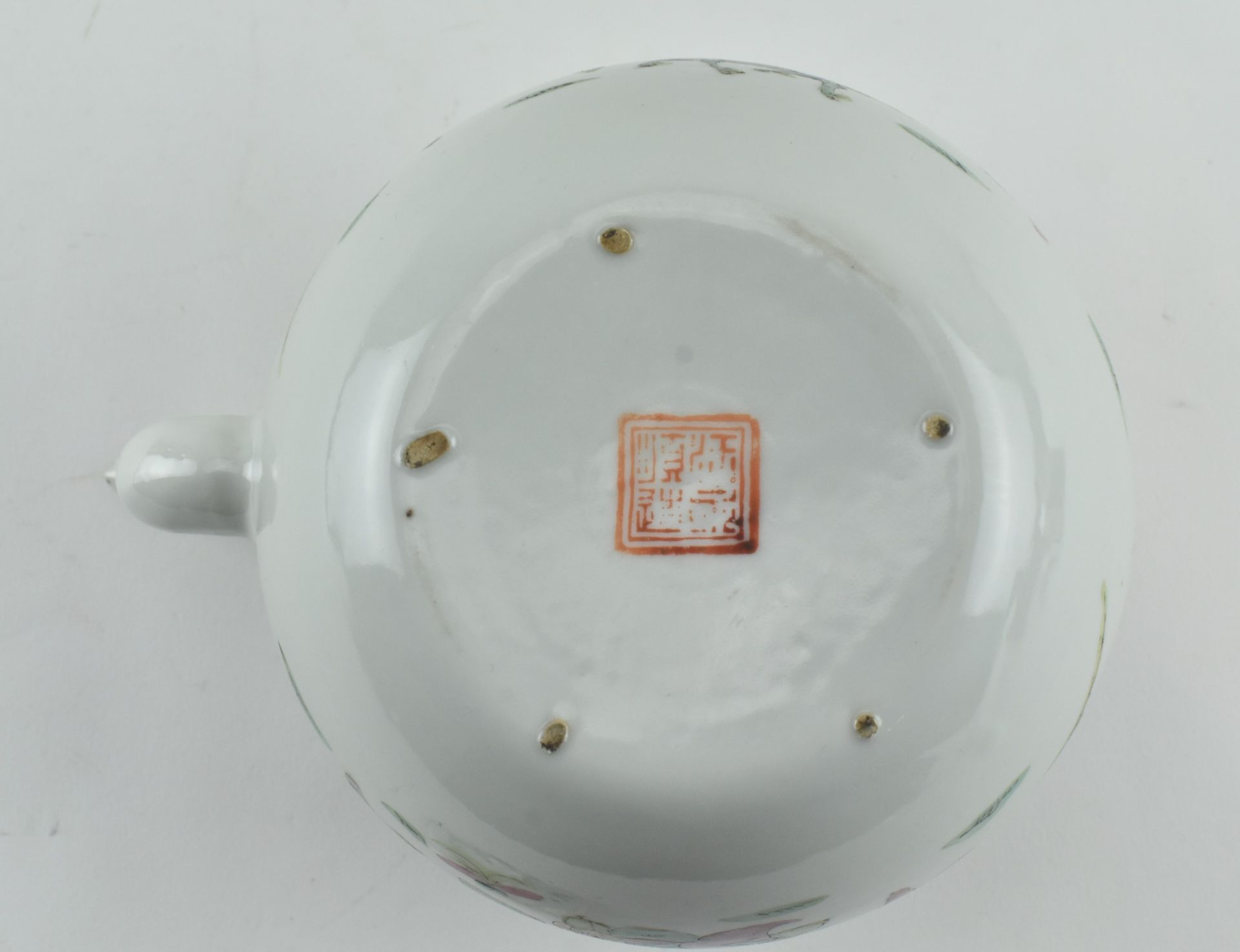 LATE QING DYNASTY FAMILE ROSE TEAPOT 晚清 粉彩戏婴茶壶 - Bild 5 aus 7