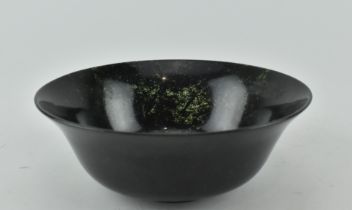 REPUBLIC PERIOD MOSS JADE BOWL 民国玉碗