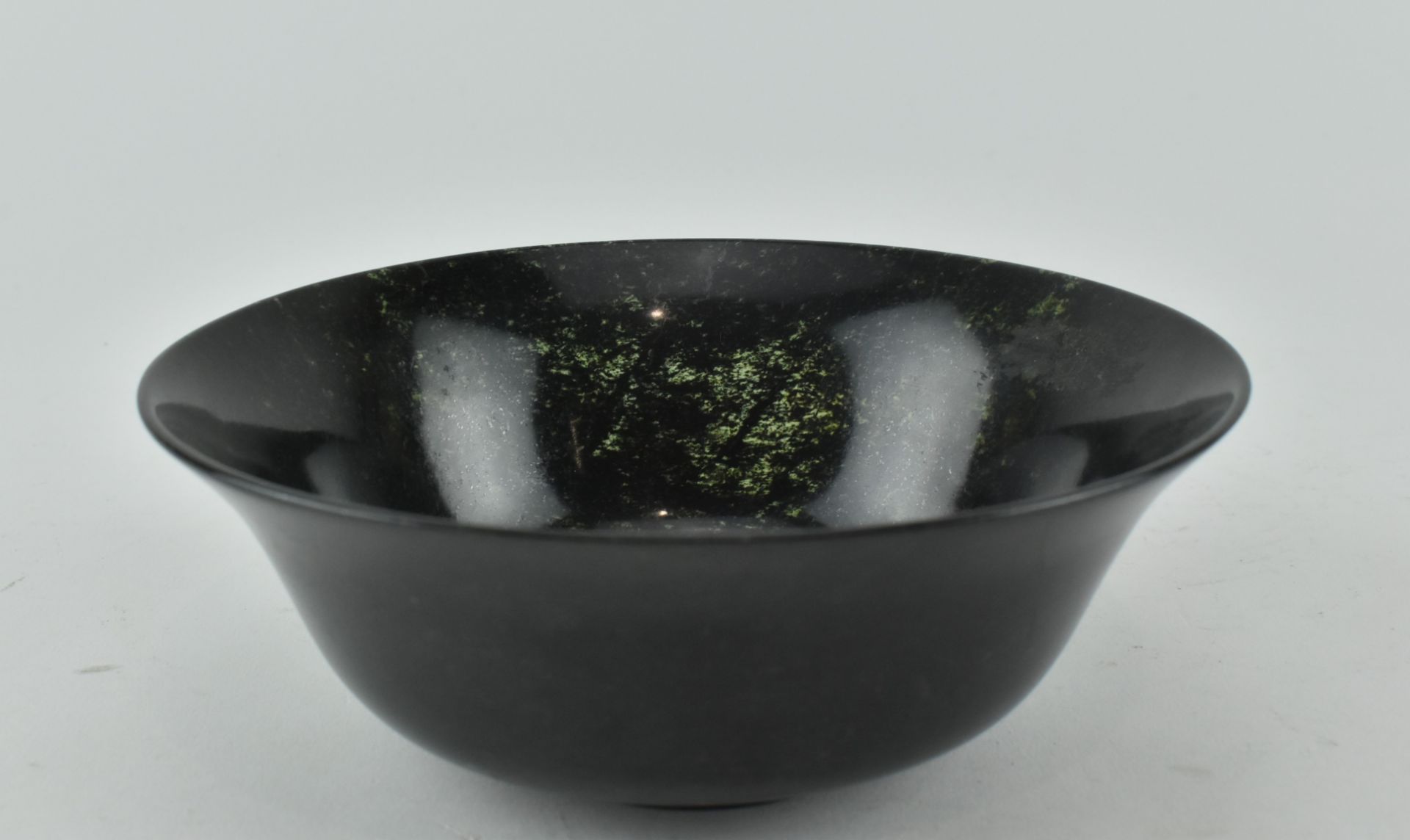 REPUBLIC PERIOD MOSS JADE BOWL 民国玉碗