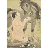 GAO BOLONG 高伯龙 - NUDE AND A HORSE 少女和马