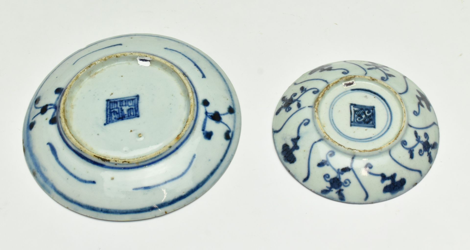 GROUP OF SIX BLUE AND WHITE EXPORT PLATES, QING DYNASTY - Bild 5 aus 7