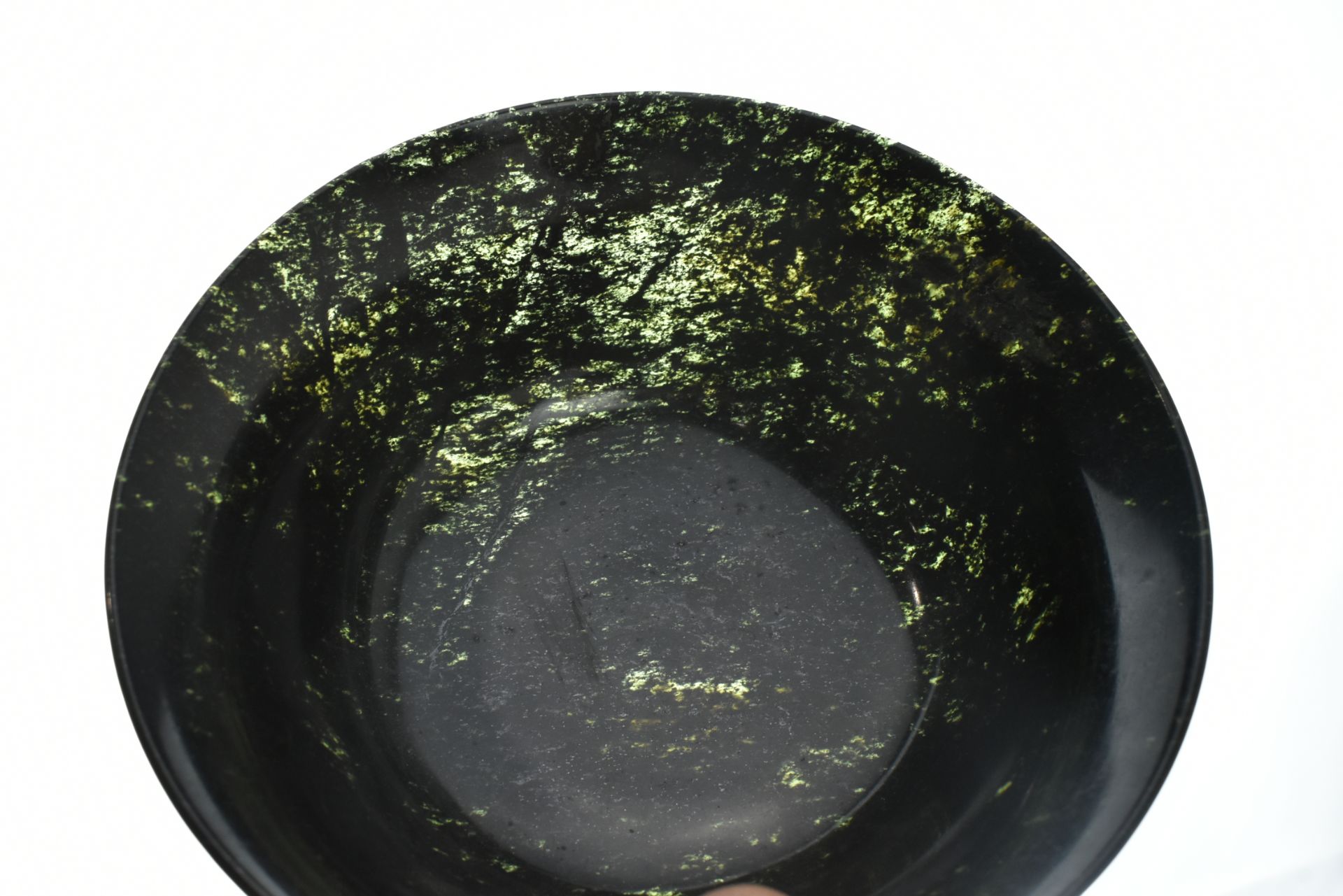 REPUBLIC PERIOD MOSS JADE BOWL 民国玉碗 - Image 4 of 6