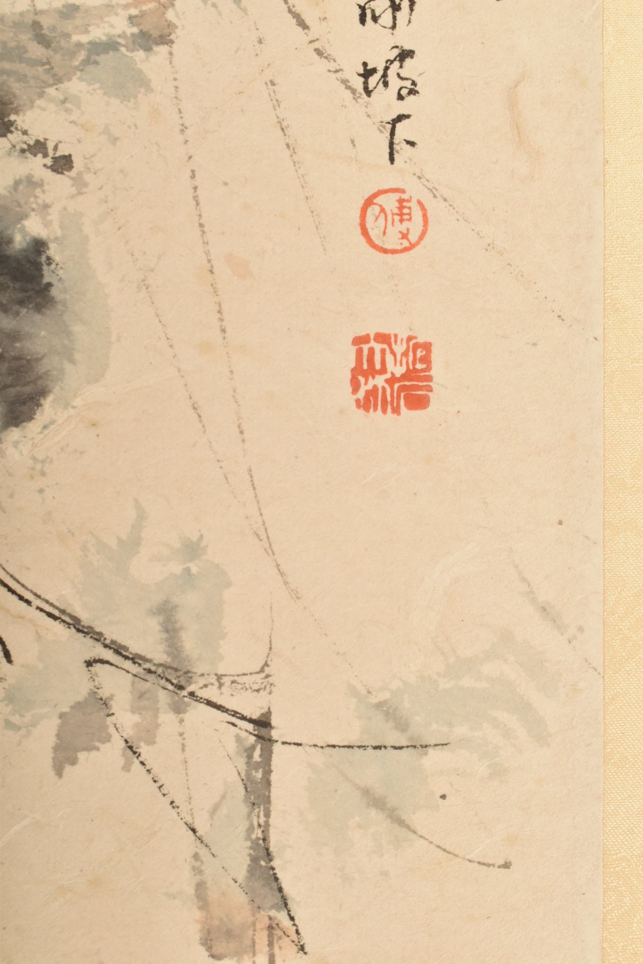 FU BAOSHI - CHINESE SCHOOL - FOUR SCROLLS 傅抱石 四条屏 - Image 7 of 14