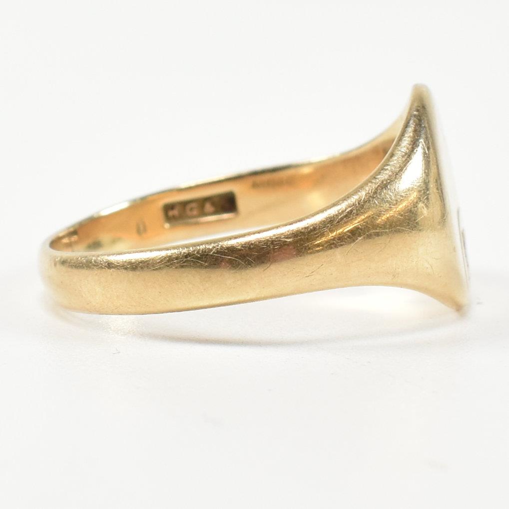 HALLMARKED 9CT GOLD & CZ SIGNET RING - Image 7 of 10