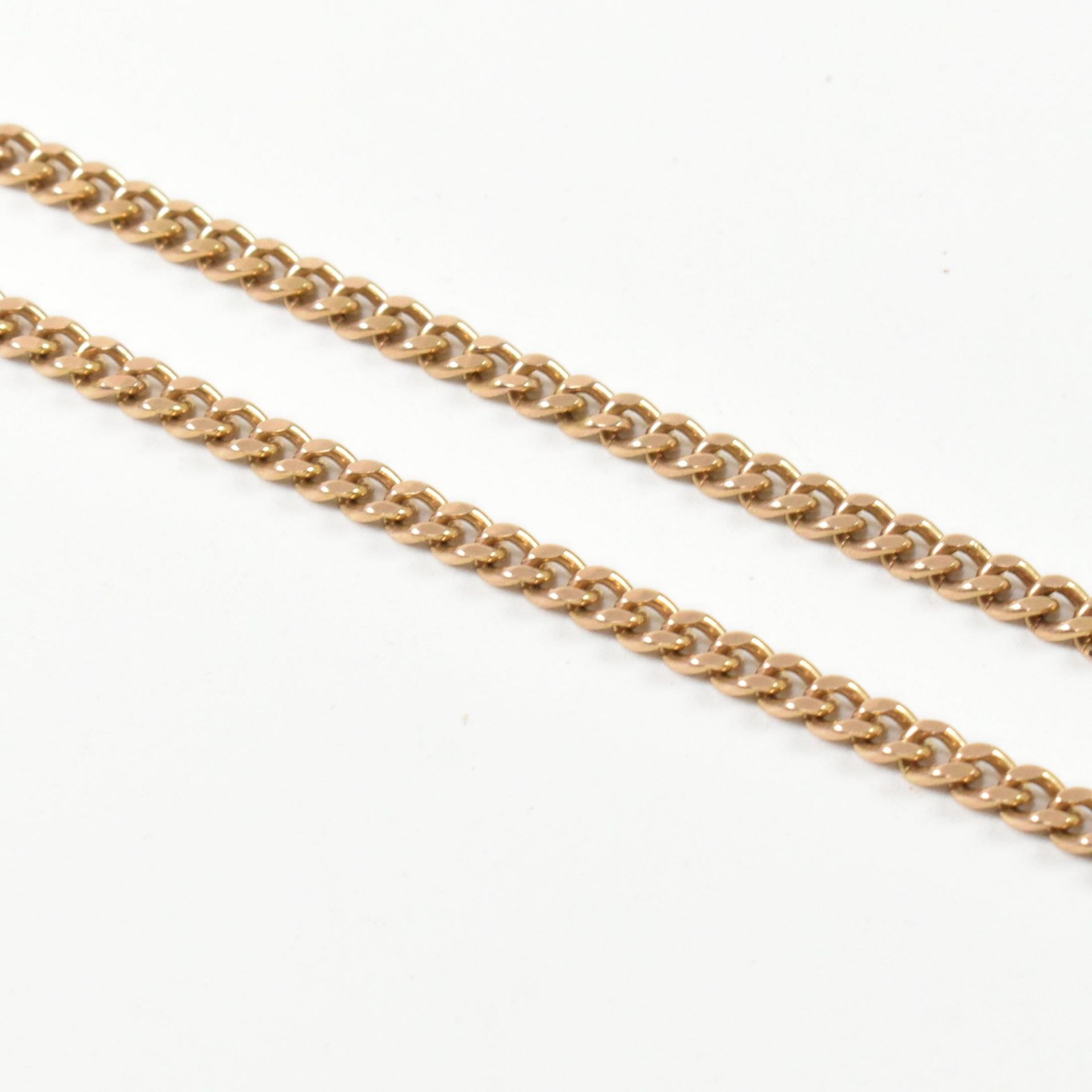 HALLMARKED 9CT GOLD CURB LINK CHAIN NECKLACE - Image 3 of 6
