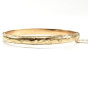 HALLMARKED 9CT GOLD HINGED BRACELET