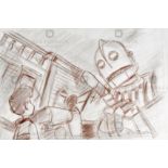 THE IRON GIANT - ORIGINAL DRAWING BY RICHARD BAZLEY