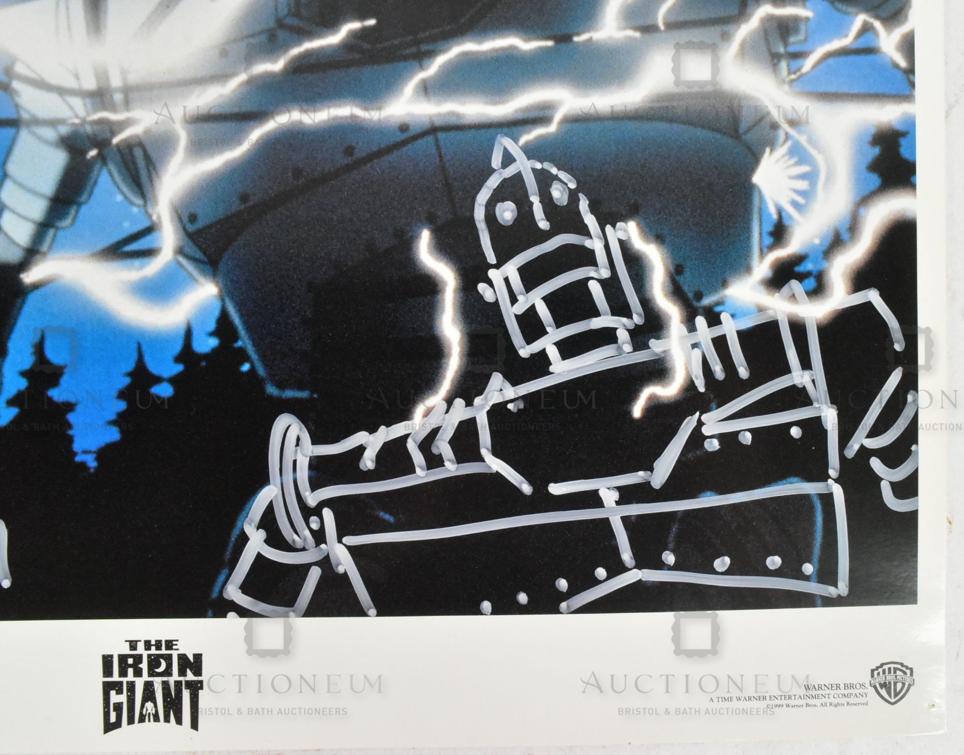 THE IRON GIANT - ORIGINAL SIGNED LOBBY CARD - Bild 2 aus 3