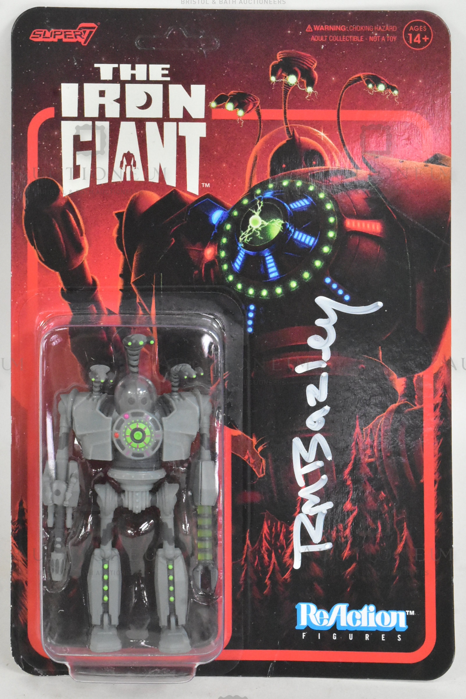 THE IRON GIANT - RICHARD BAZLEY SIGNED ACTION FIGURE