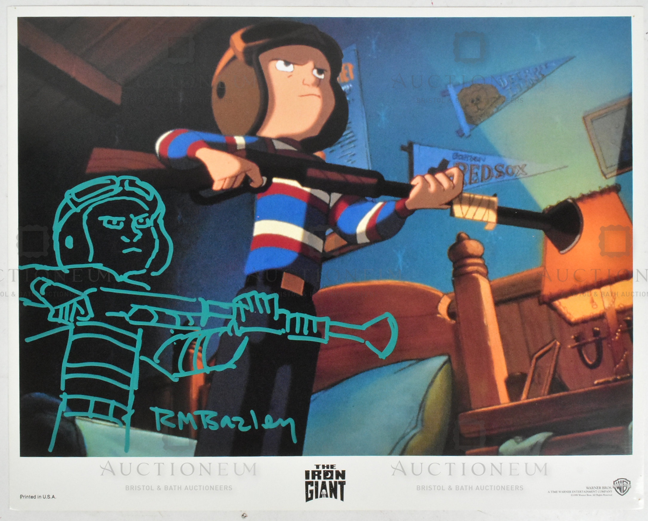 THE IRON GIANT - ORIGINAL SIGNED LOBBY CARD