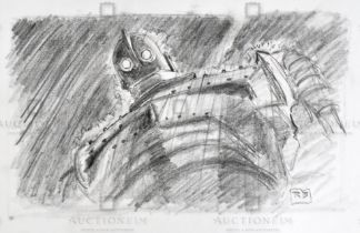 THE IRON GIANT - ORIGINAL DRAWING BY RICHARD BAZLEY