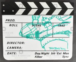 THE IRON GIANT - CLAPPERBOARD SIGNED & SKETCHED BY BAZLEY