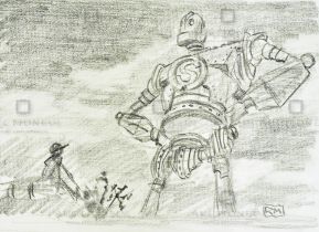 THE IRON GIANT - ORIGINAL DRAWING BY LEAD ANIMATOR