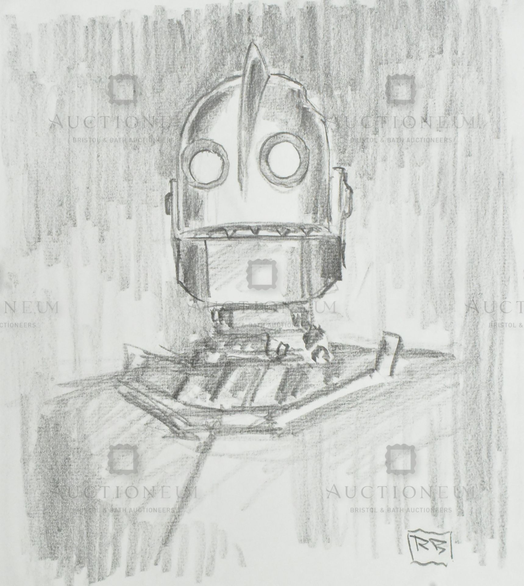 THE IRON GIANT - DRAWINGS BY RICHARD BAZLEY - Image 2 of 4