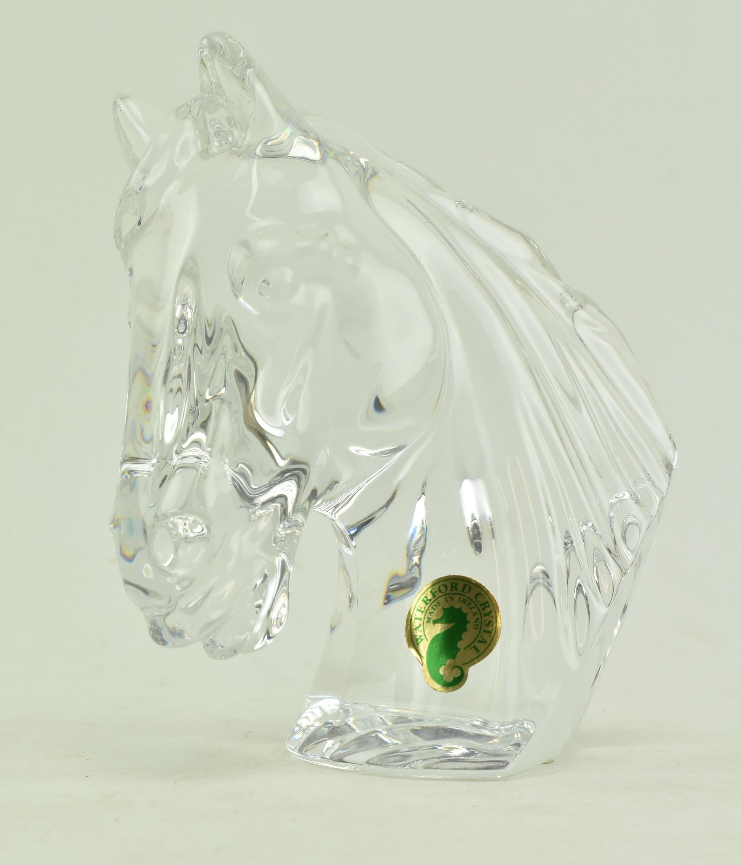 WATERFORD CRYSTAL GLASS HORSE, BESWICK WALLQUEEN & 1 OTHER - Image 5 of 7