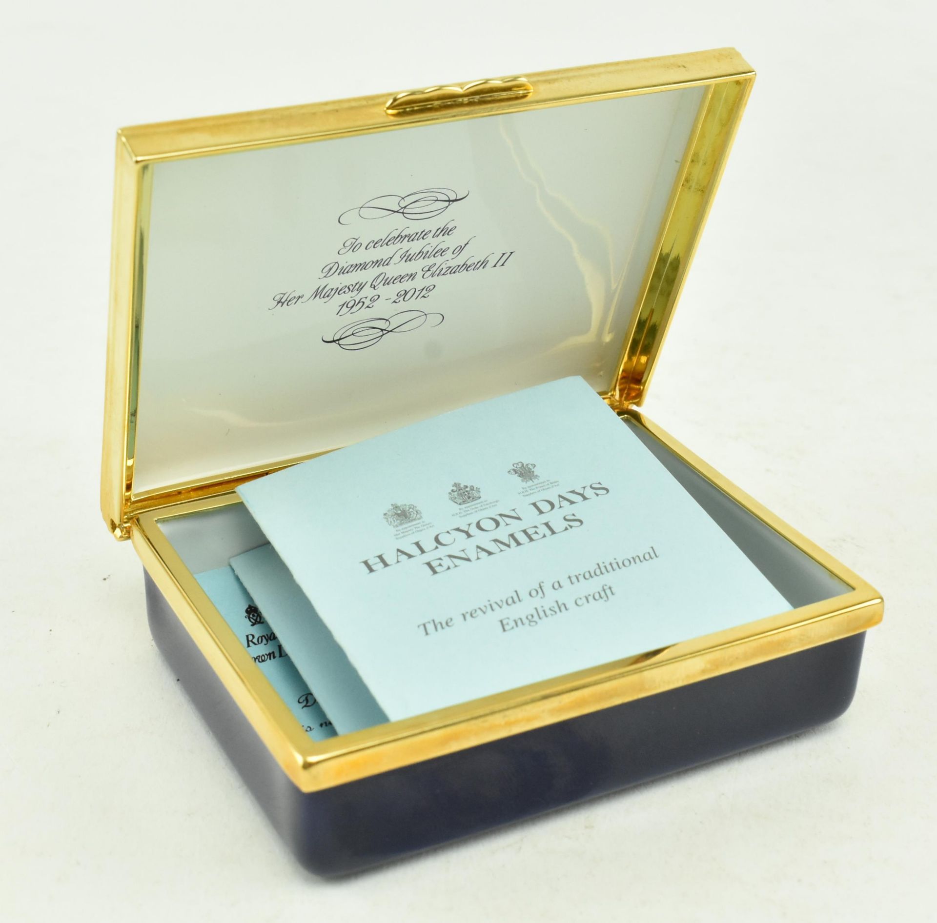 ROYAL CROWN DERBY - LIMITED EDITION HALCYON DAYS ENAMEL BOX - Image 5 of 6